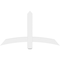 Ekena Millwork Bellingham Architectural Grade PVC Gable Bracket, 48"W x 28"H x 2"D x 4"F, 14/12 Pitch GBP048X28X0204BEL00 - alternate 4